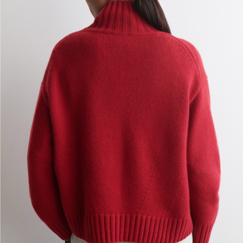 COS Red Turtleneck Sweater - Picture 2 of 10